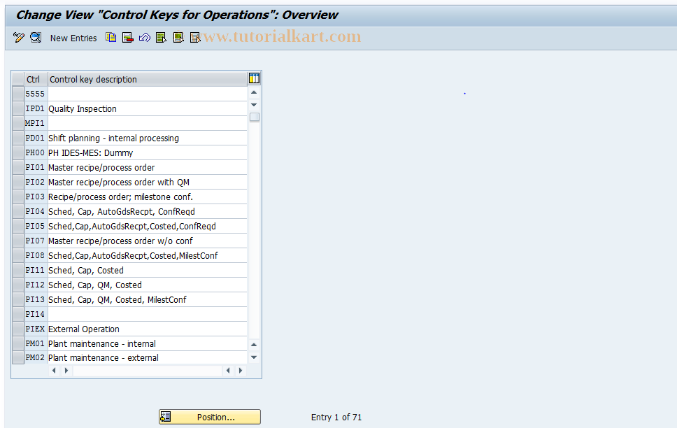 SAP TCode S_ALR_87000292 - IMG Activity: SIMG_CFMENUOLIPOIZ5