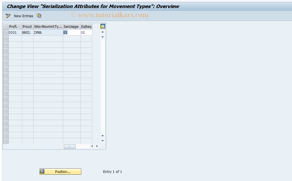 SAP TCode S_ALR_87000310 - IMG Activity: OLI0_V_T377G