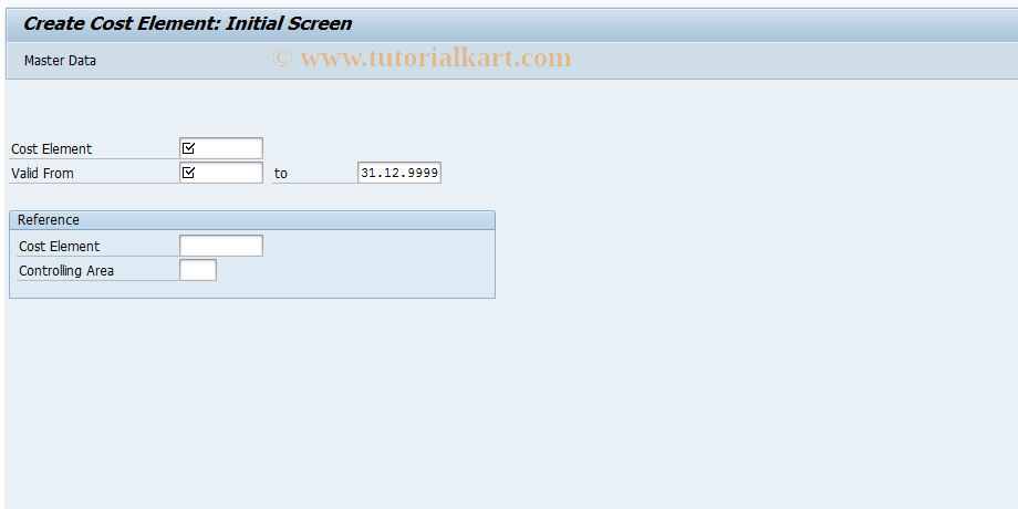 SAP TCode S_ALR_87000315 - IMG Activity: SIMG_CFMENU0KWMXKA06