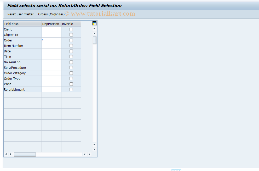 SAP TCode S_ALR_87000353 - IMG Activity: OLI0_OIRA