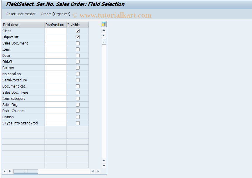 SAP TCode S_ALR_87000363 - IMG Activity: OLI0OIRP