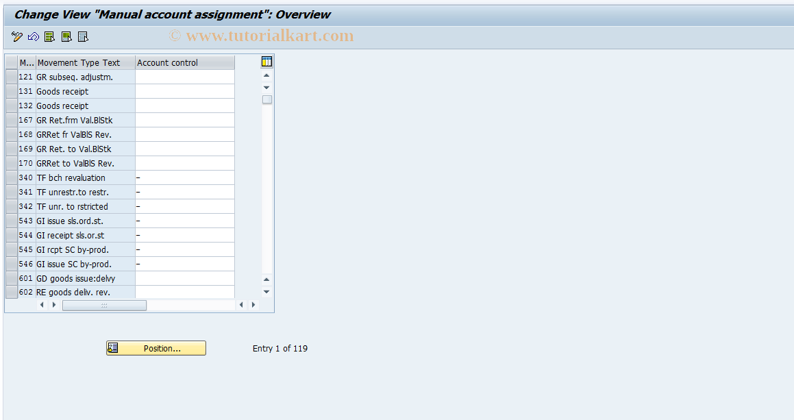 SAP TCode S_ALR_87000368 - IMG Activity: SIMG_CFMENUOLMBOMJ9