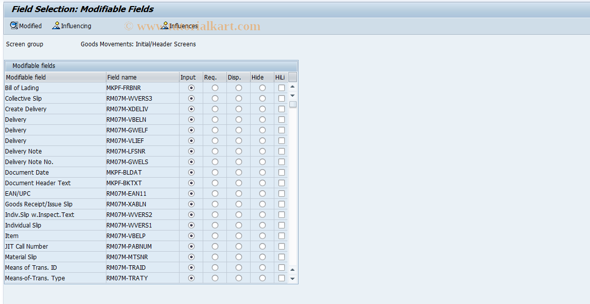 SAP TCode S_ALR_87000390 - IMG Activity: SIMG_OLMB_OMJN