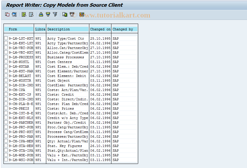 SAP TCode S_ALR_87000428 - IMG Activity: SIMG_CFMENU0KWMOPMI