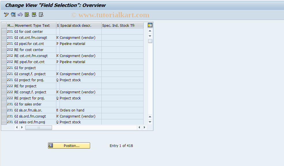 SAP TCode S_ALR_87000446 - IMG Activity: SIMG_CFMENUOLMBOMBW