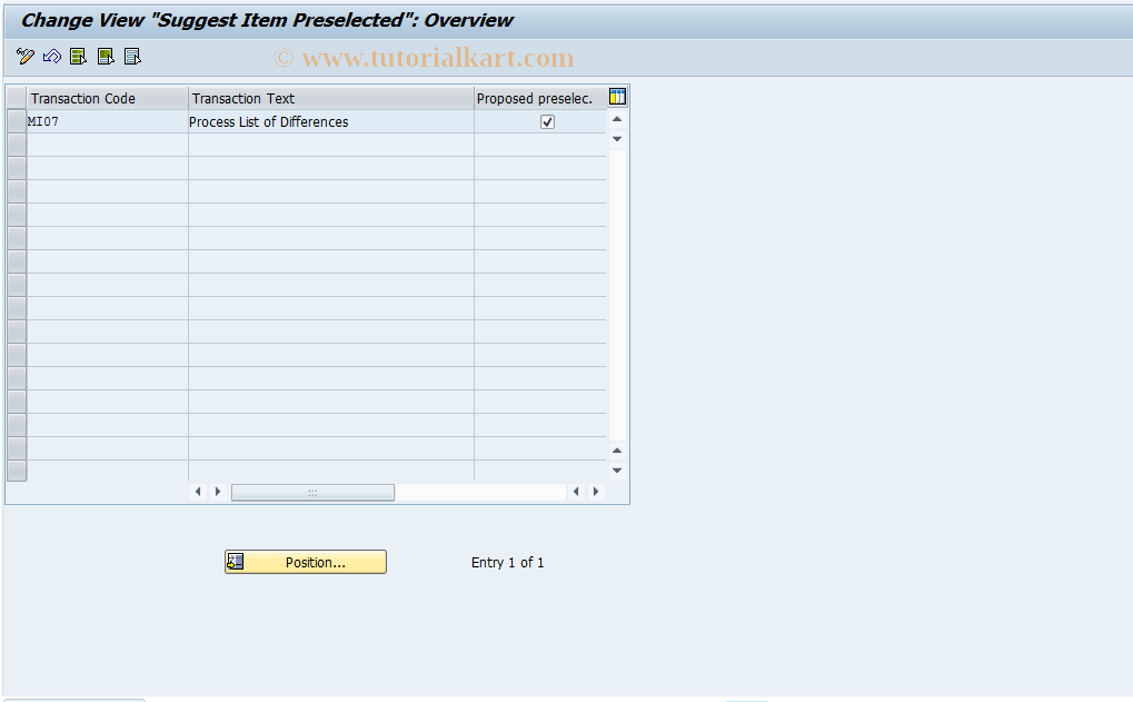 SAP TCode S_ALR_87000485 - IMG Activity: SIMG_CFMENUOLMBOMC3