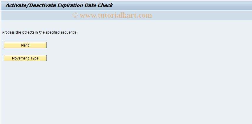 SAP TCode S_ALR_87000512 - IMG Activity: SIMG_CFMENUOLMBOMJE