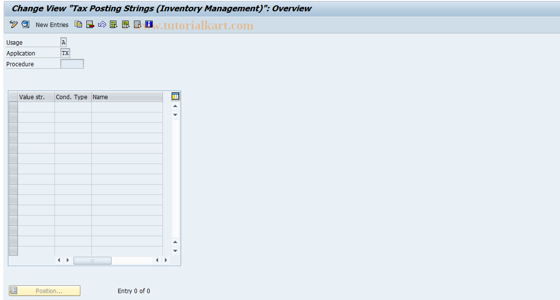 SAP TCode S_ALR_87000532 - IMG Activity: J_1BIM_TAX_POSTING