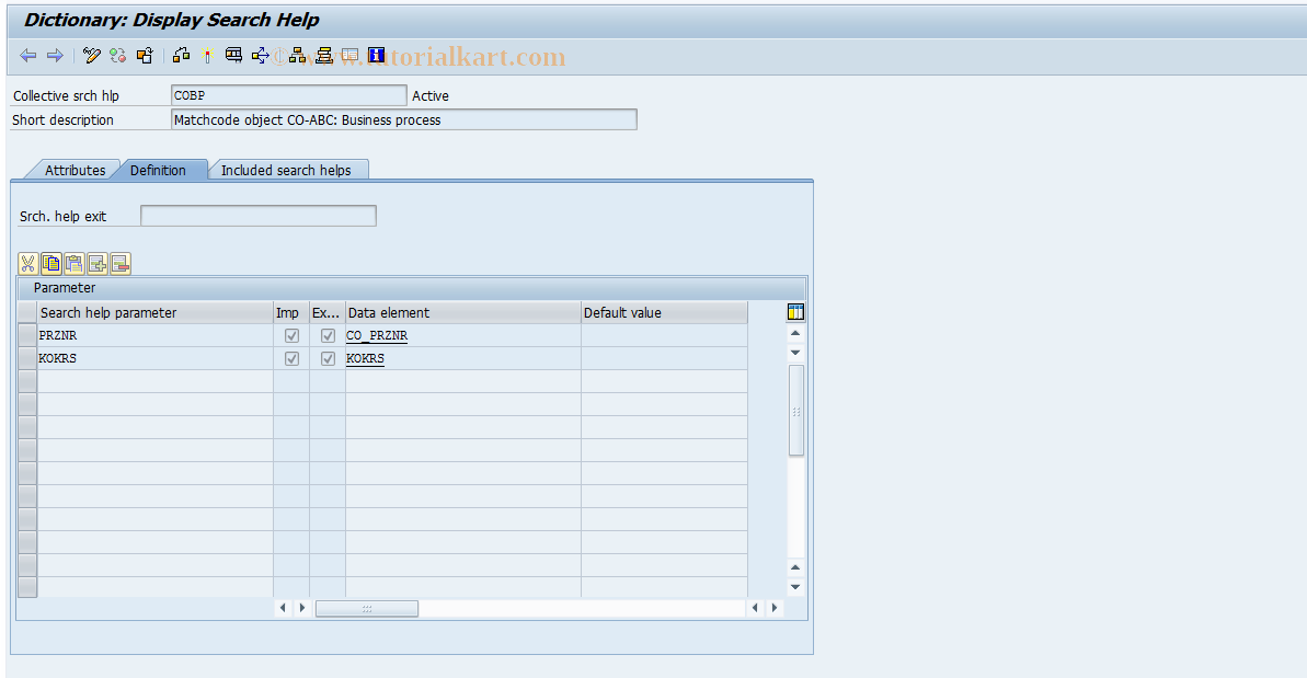 SAP TCode S_ALR_87000555 - IMG Activity: SIMG_CFMENU0KWM0KWO