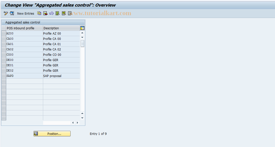 SAP TCode S_ALR_87000631 - IMG Activity: W_DF_LT_0621