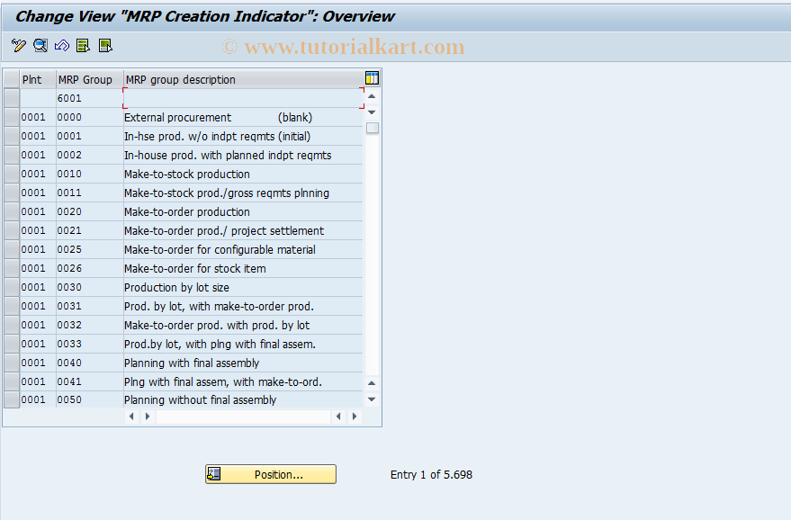 SAP TCode S_ALR_87000719 - IMG Activity: SIMG_CFMENUOLMDOMDZ