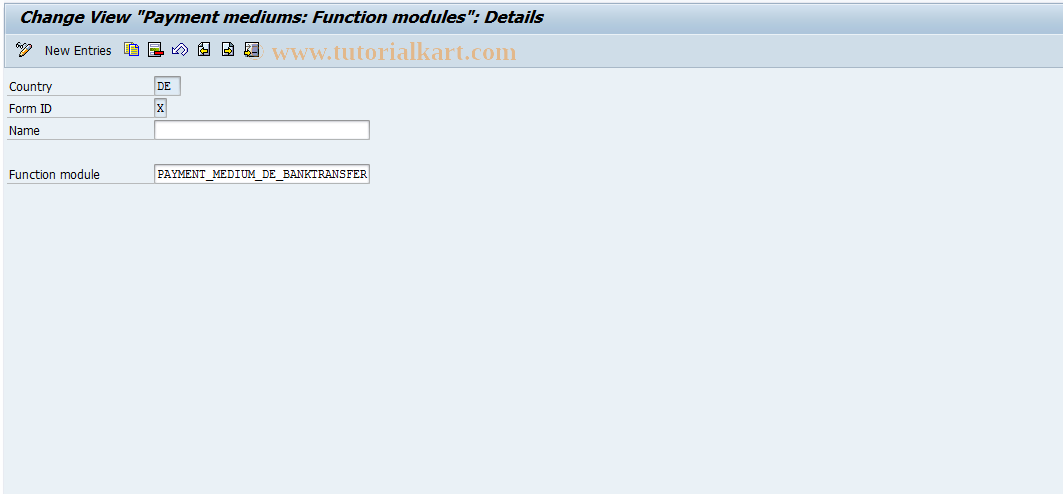 SAP TCode S_ALR_87001339 - IMG Activity: SIMG_CFORFBVT048X