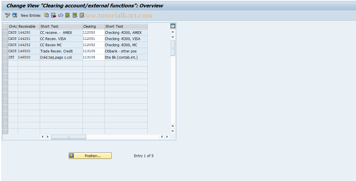 SAP TCode S_ALR_87001382 - IMG Activity: SIMG_CFORFBTCCAA