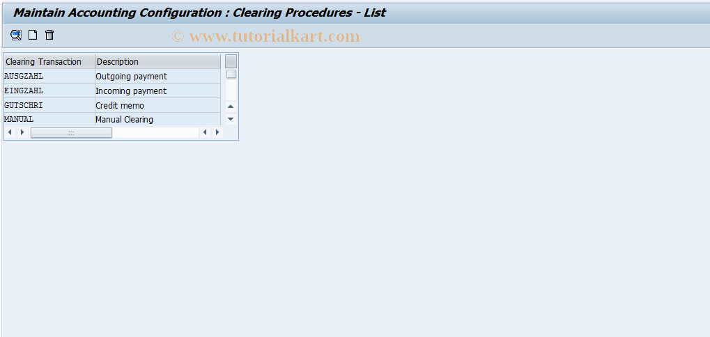 SAP TCode S_ALR_87001421 - IMG Activity: SIMG_CFORFBOBXHOP