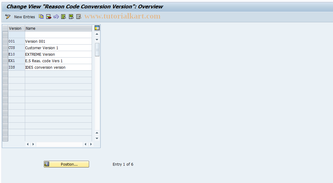 SAP TCode S_ALR_87001432 - IMG Activity: SIMG_CFORFBOBCR