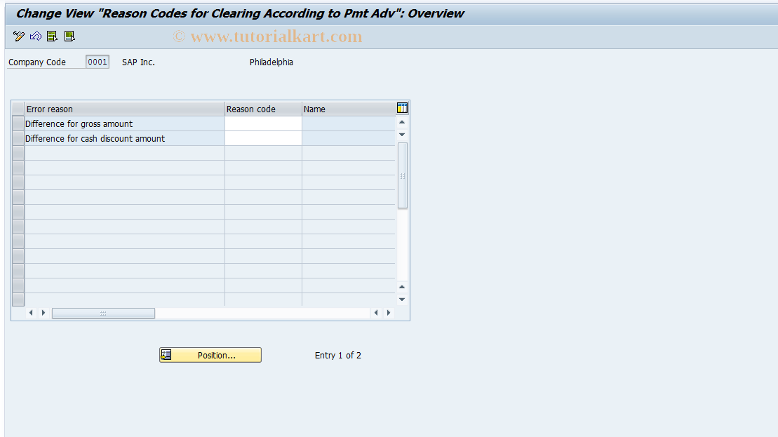 SAP TCode S_ALR_87001434 - IMG Activity: SIMG_CFMENUORFBOBCW