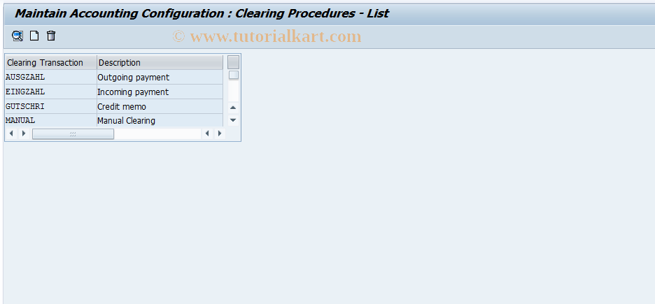 SAP TCode S_ALR_87001441 - IMG Activity: SIMG_CFMENUORFBOBXH