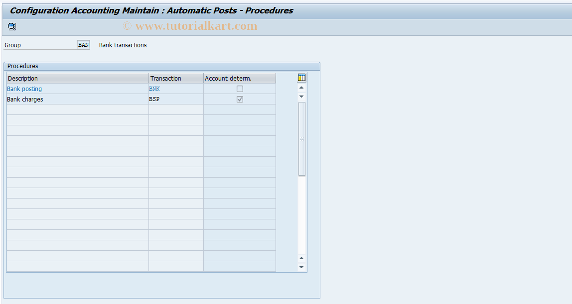 SAP TCode S_ALR_87001443 - IMG Activity: SIMG_CFMENUORFBOBXK