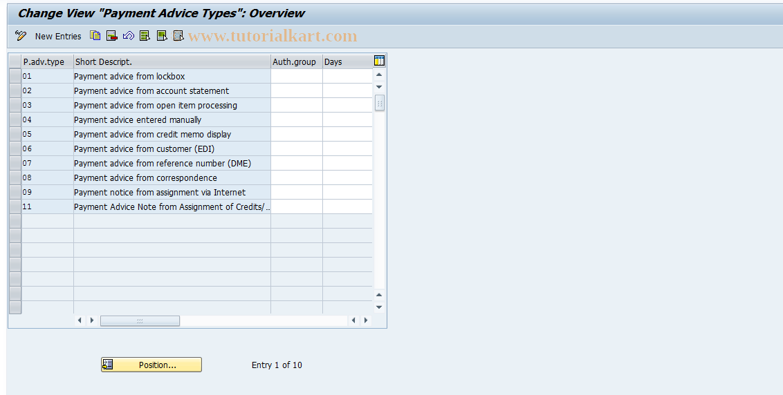 SAP TCode S_ALR_87001451 - IMG Activity: SIMG_CFORFBOBCQ