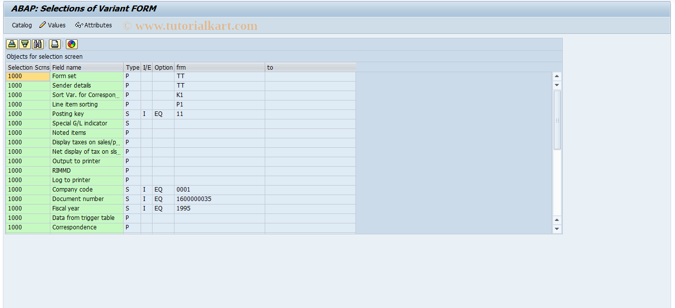 SAP TCode S_ALR_87001477 - IMG Activity: SIMG_CFMENUORFBOBKD