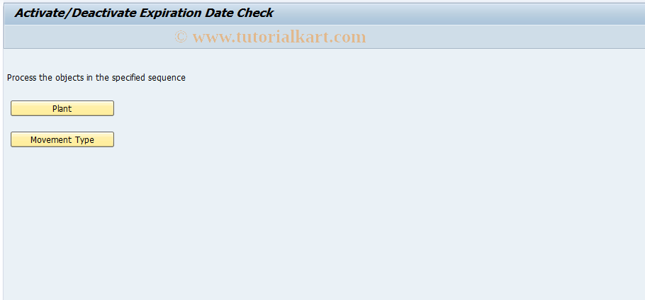 SAP TCode S_ALR_87001531 - IMG Activity: SIMG_CFMENUOLMBOMJ5