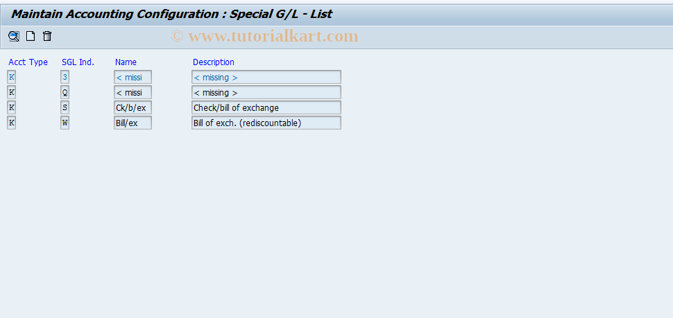 SAP TCode S_ALR_87001685 - IMG Activity: SIMG_CFMENUORFBOBYM