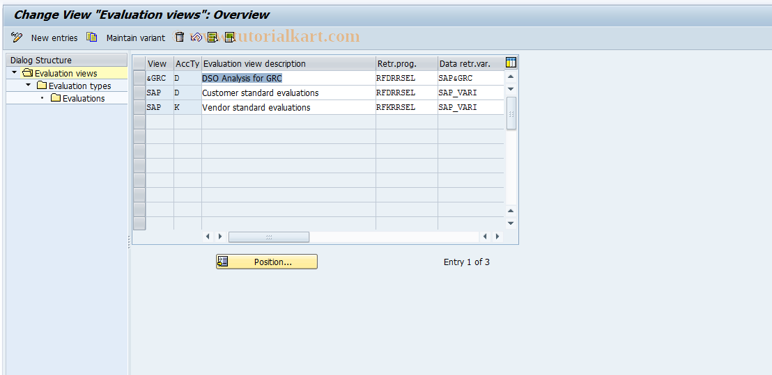SAP TCode S_ALR_87001731 - IMG Activity: SIMG_CFMENUORFBOBDF