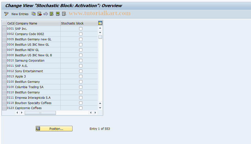 SAP TCode S_ALR_87001773 - IMG Activity: SIMG_CFMENUOLMROMRF