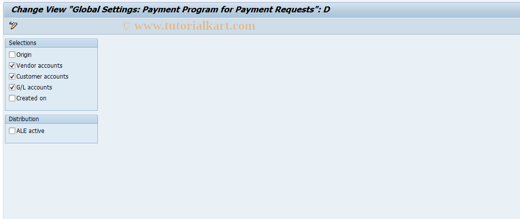 SAP TCode S_ALR_87001778 - IMG Activity: SIMG_CFFIBAF8BG