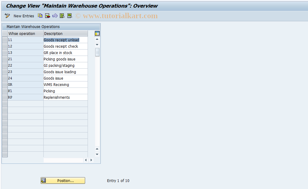 SAP TCode S_ALR_87001878 - IMG Activity: SIMG_XXMENUOLML1105