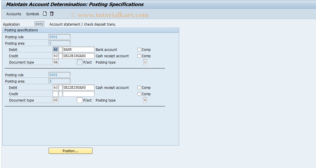 SAP TCode S_ALR_87001957 - IMG Activity: SIMG_CFMENUOFTDOT50