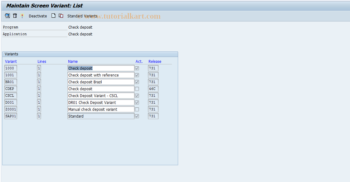 SAP TCode S_ALR_87001975 - IMG Activity: SIMG_CFMENUOFTDOT45