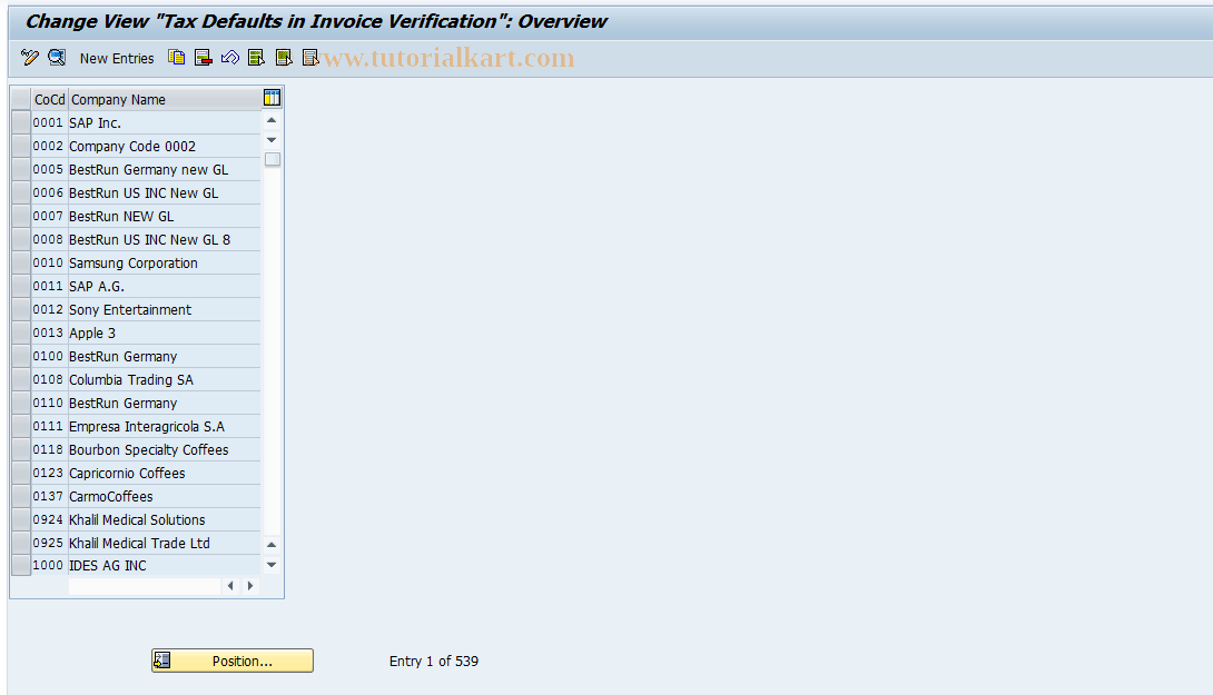 SAP TCode S_ALR_87002273 - IMG Activity: SIMG_CFMENUOLMROMR2