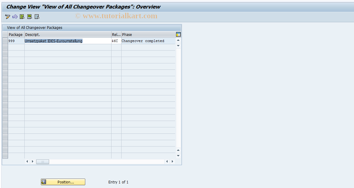 SAP TCode S_ALR_87002283 - IMG Activity: SIMG_EURO_LC1095