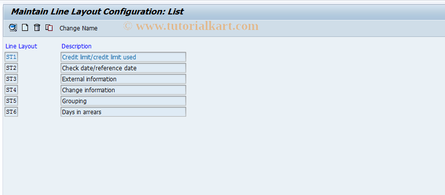 SAP TCode S_ALR_87002290 - IMG Activity: SIMG_CFMENUORFBO7Z9