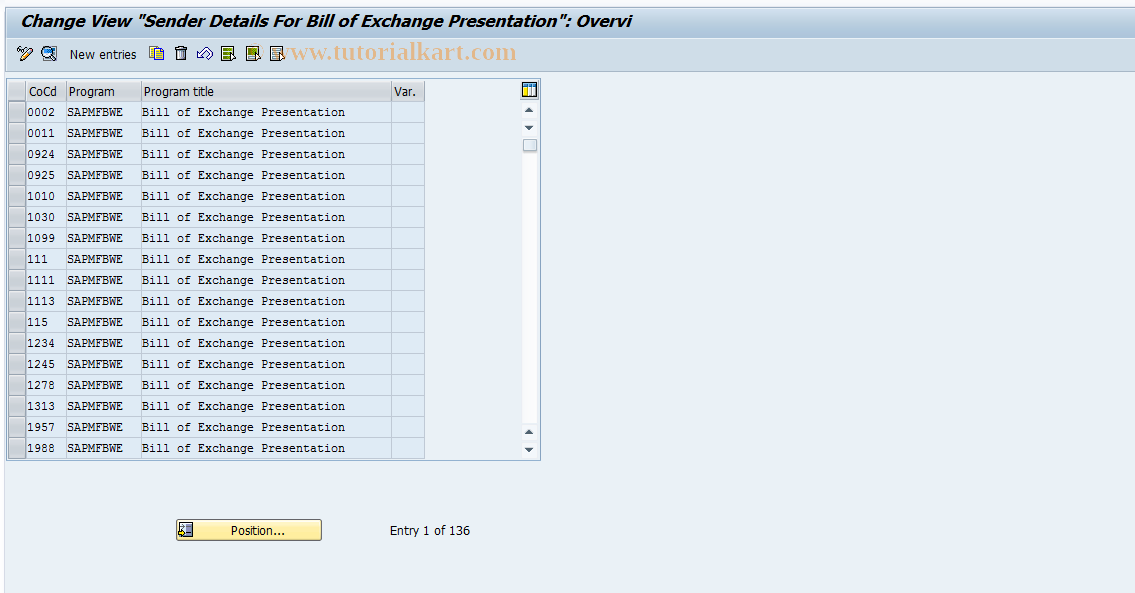 SAP TCode S_ALR_87002301 - IMG Activity: SIMG_CFMENUOFTDOT64