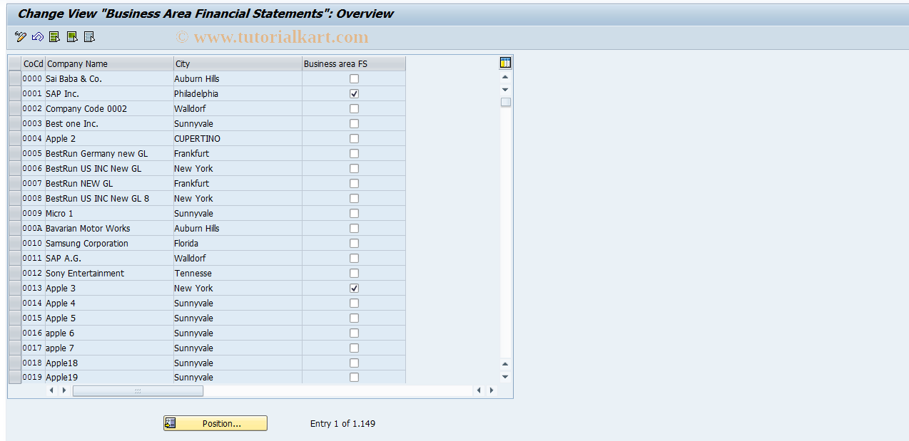 SAP TCode S_ALR_87002318 - IMG Activity: SIMG_CMMENUORFF_3150