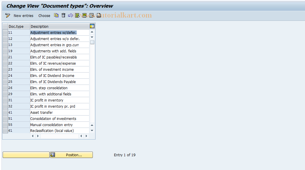 SAP TCode S_ALR_87002331 - IMG Activity: SIMG_CFMENUORFCOC33