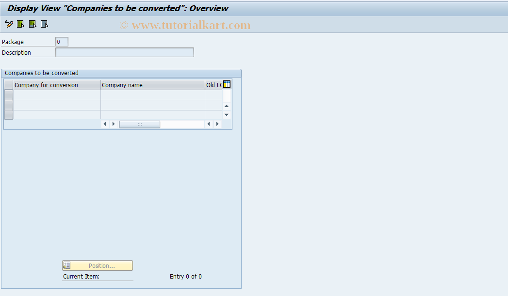 SAP TCode S_ALR_87002334 - IMG Activity: SIMG_EURO_LC1080