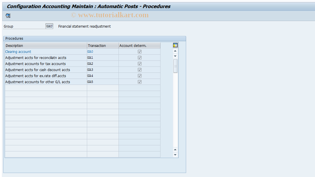 SAP TCode S_ALR_87002343 - IMG Activity: SIMG_CMMENUORFF_3220