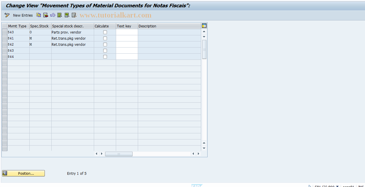 SAP TCode S_ALR_87002376 - IMG Activity: J_1BMAT_DOCU_LINES