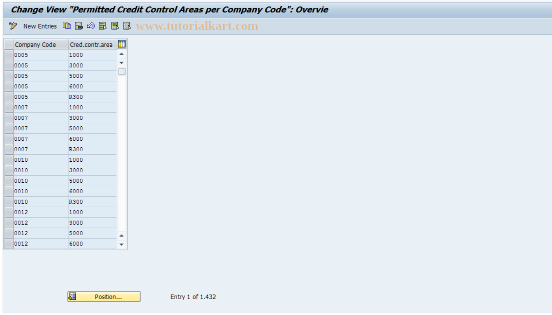 SAP TCode S_ALR_87002383 - IMG Activity: CFORFBT001CM