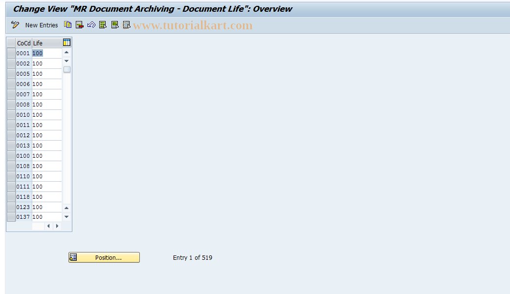 SAP TCode S_ALR_87002401 - IMG Activity: SIMG_CFMENUOLMROMRZ