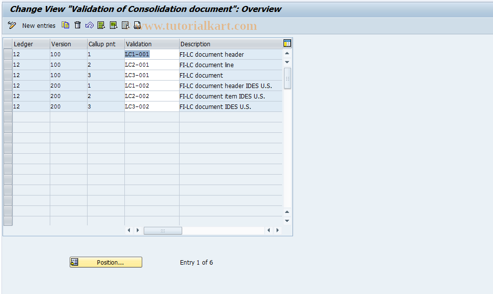 SAP TCode S_ALR_87002450 - IMG Activity: SIMG_CFMENUORFCOC42