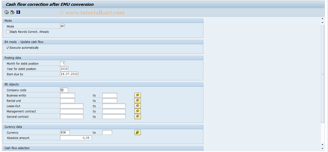 SAP TCode S_ALR_87002460 - IMG Activity: SIMG_EURO_FINSTROM