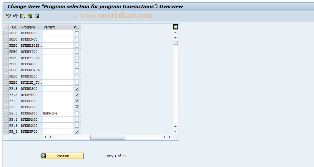 SAP TCode S_ALR_87002476 - IMG Activity: SIMG_CFMENUOFTDOT61