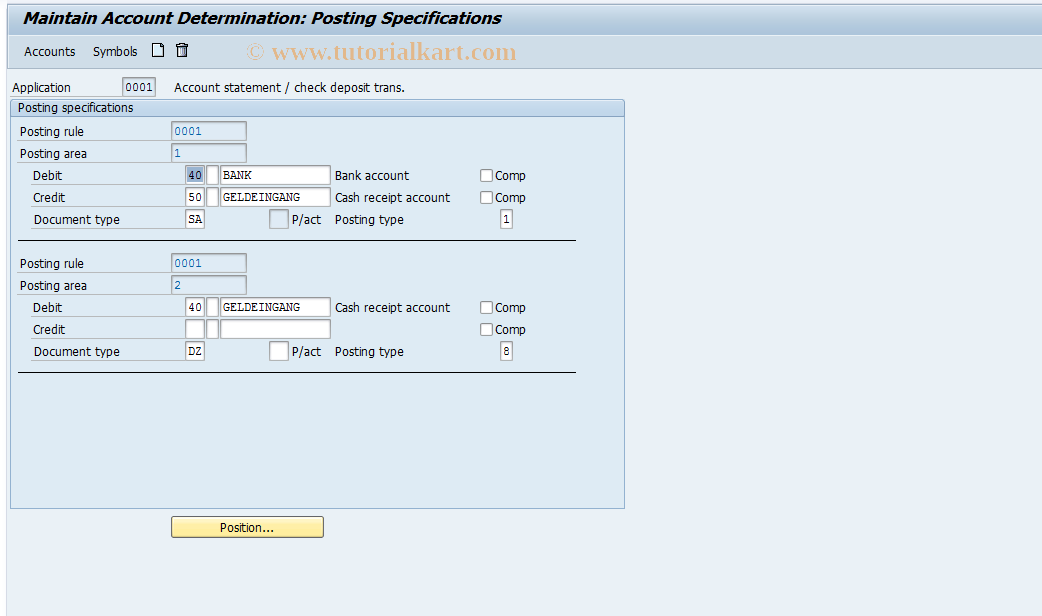 SAP TCode S_ALR_87002487 - IMG Activity: SIMG_CFMENUOFTDOT58