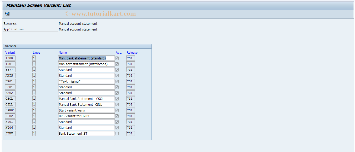 SAP TCode S_ALR_87002499 - IMG Activity: SIMG_CFMENUOFTDOT43