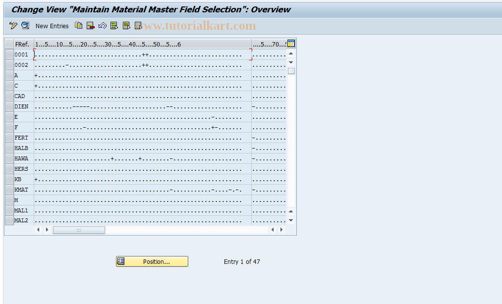 SAP TCode S_ALR_87002508 - IMG Activity: SIMG_CMMENUORFF_3520