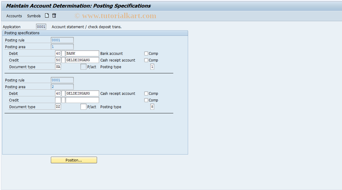 SAP TCode S_ALR_87002575 - IMG Activity: SIMG_CFMENUOFTDOT59